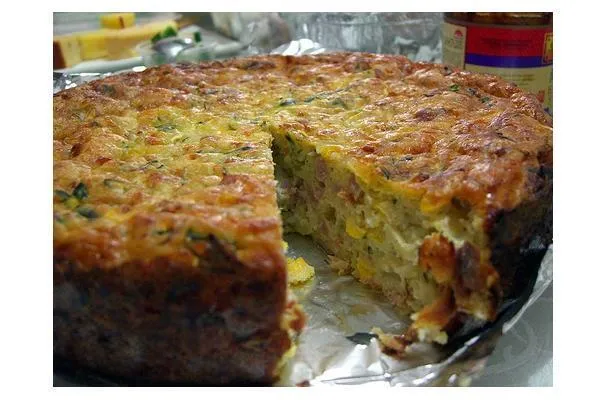 Quiche de Presunto e Milho
