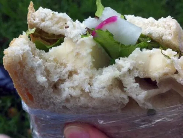 Sanduíche de Queijo Brie, Rabanete e Ervas