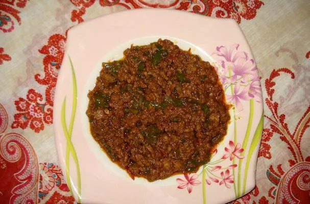 Qeema com Pimentão