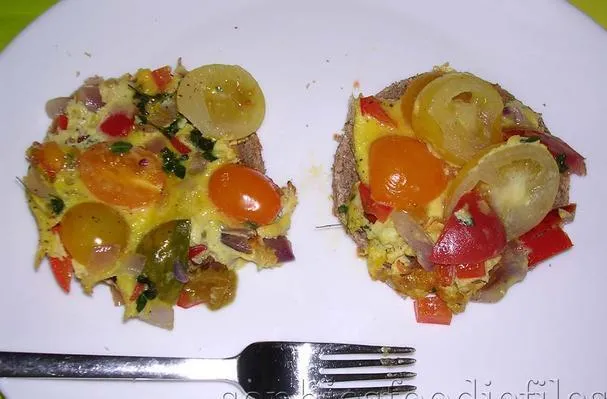 Omelete de café da manhã de fim de verão da Sophie