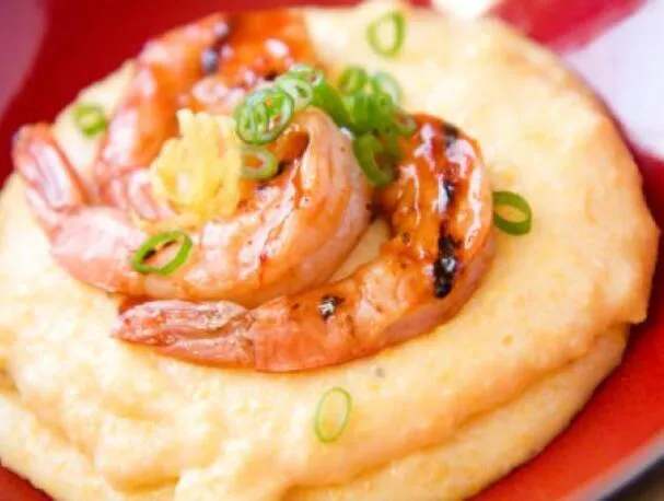 Camarão e Grãos ao Molho Barbecue