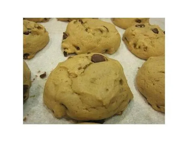 Cookies veganos com gotas de chocolate para diabéticos