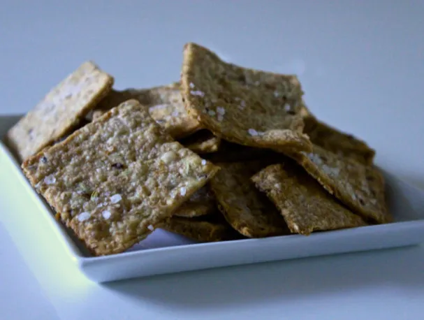 Biscoitos integrais de linhaça e erva-doce