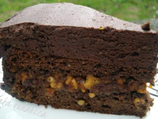 Bolo Fudge de Amendoim Caramelado