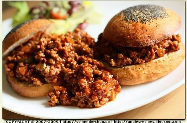 Sanduíches de Carne Moída ao Estilo Americano